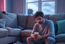 Speech and Language Milestones: A Parent’s Guide Chaotic parenting scene with flashcards, coffee, and toy.