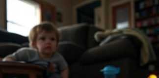 Baby Not Talking Yet? 7 Early Signs to Watch and What to Do Tired parent, messy room, toddler socks.