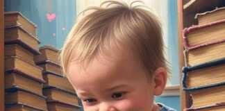 How to Encourage Talking in Shy Toddlers Without Pressure Toddler with microphone, books, dinosaur, parent smiling.