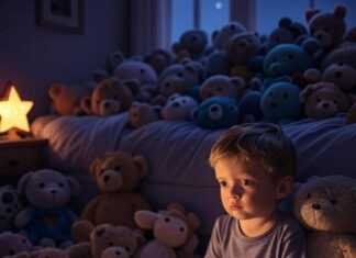 Top 10 Toddler Bedtime Routines for Peaceful Nights Messy toddler bedroom, sleepy vibe.