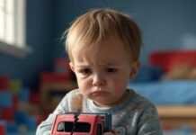 Dealing with Aggression in Young Children: Tips for Parents Kid Tantrum with Broken Truck, Spilled Coffee