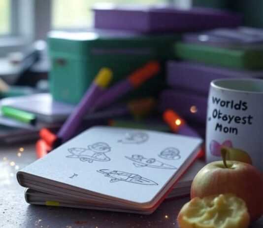 How to Support Your Child’s Learning Style? Support Child’s Learning: Chaotic Desk Snapshot