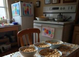 Healthy Snacks Chaos: Kid's Messy Texas Kitchen