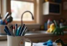 Mindfulness Practices to Reduce Parental Stress My kitchen mess, where I hunt for calm.
