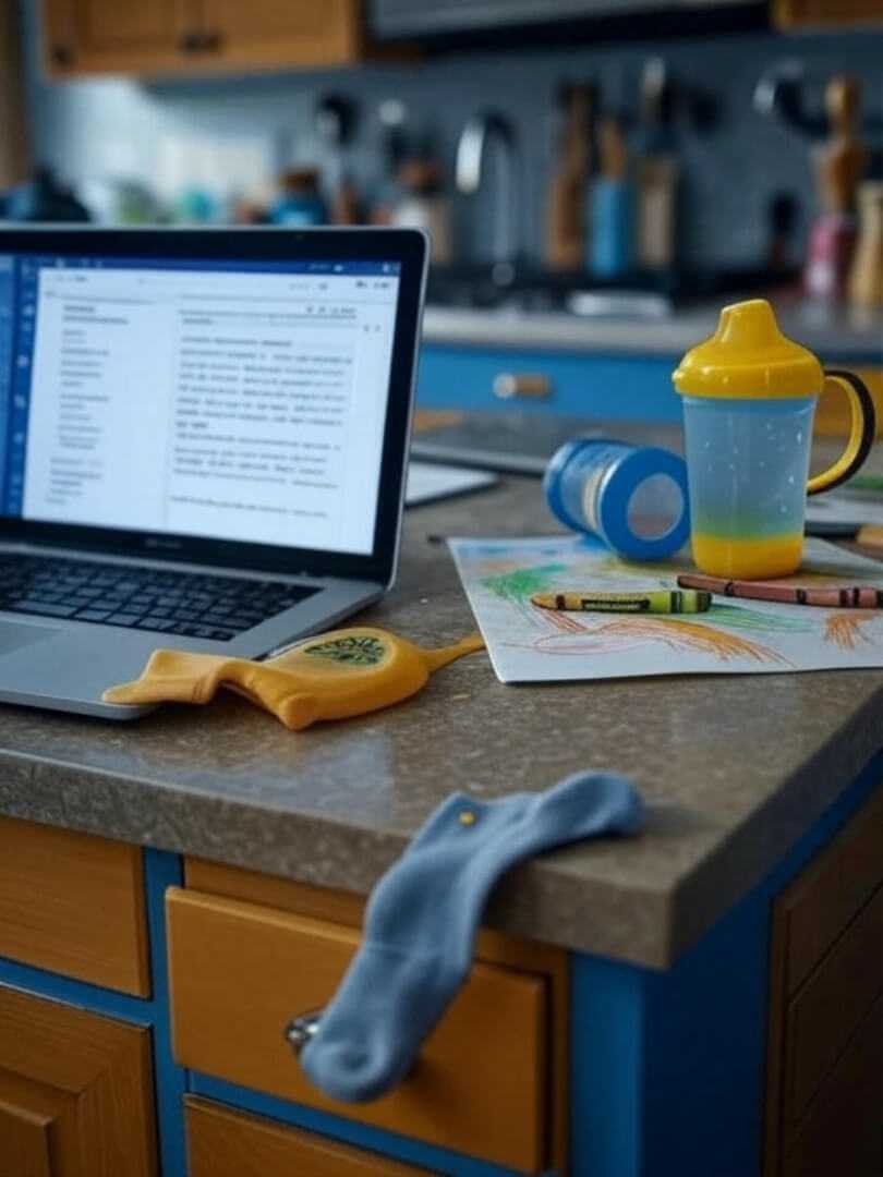 My kitchen, my chaos: work and parenting in one hot mess. My kitchen, my chaos: work and parenting in one hot mess.