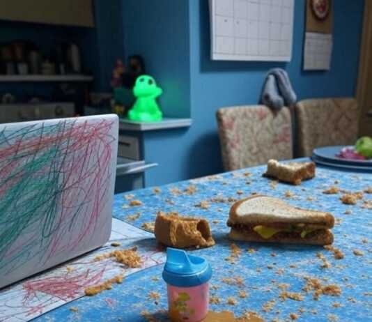 Achieving Work-Life Balance as a Parent: My Messy, Kind of Disastrous Tips Chaos Rules: Parent’s Messy Ohio Kitchen Table