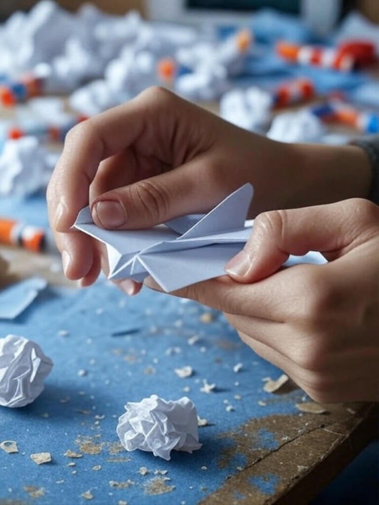 Paper Airplane Craft: Messy Hands Fun