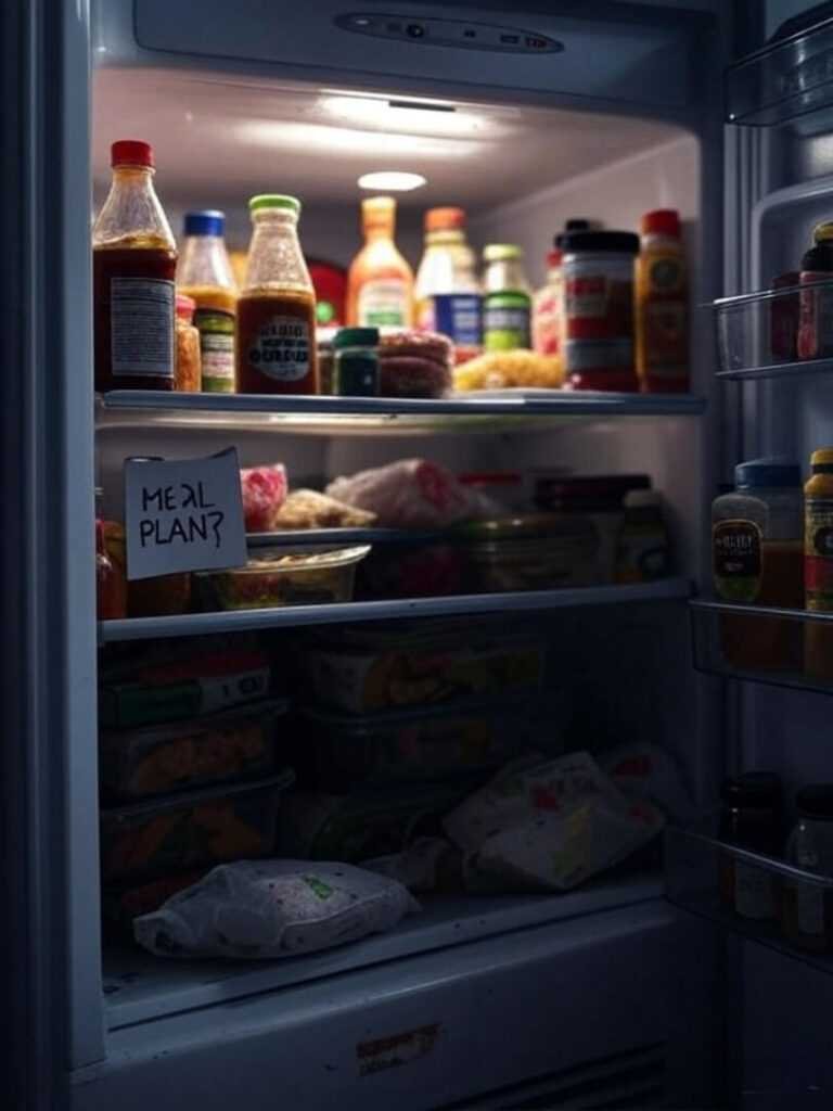 My fridge crying out for family meal prep help.