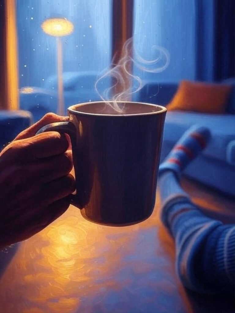 Encouraging Chats with Mug and Mismatched Sock