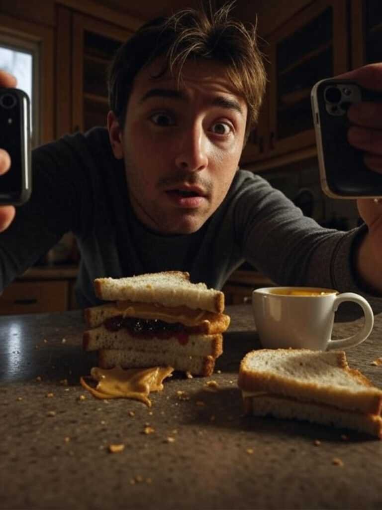 gritty, like an old disposable camera, with warm browns and a splash of mustard yellow.