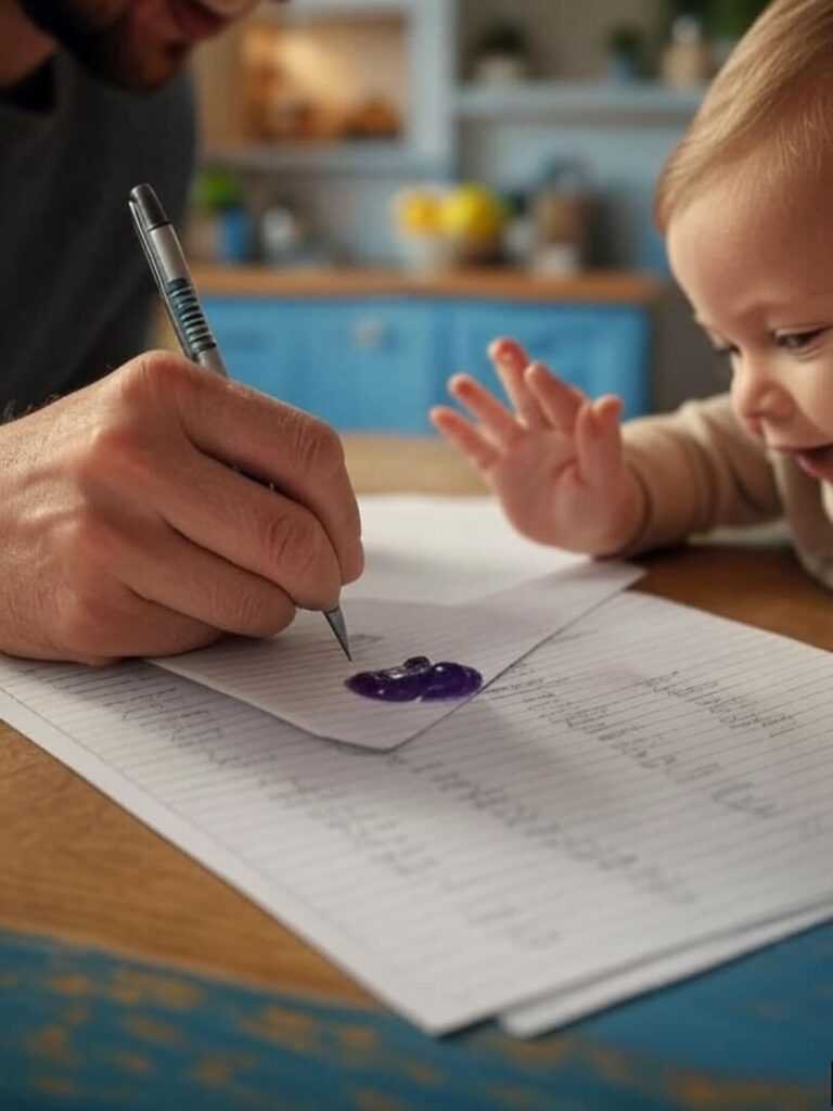 My list, destroyed by jelly hands.