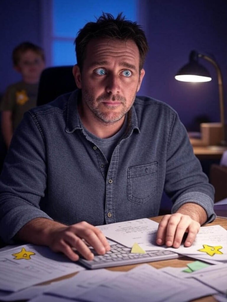 Late-Night Parenting Grind: Bleary Eyes, Star Chaos