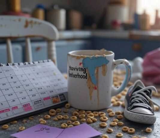 Creating a Family Schedule That Works for Everyone Chaotic Family Schedule: Messy Table Snapshot