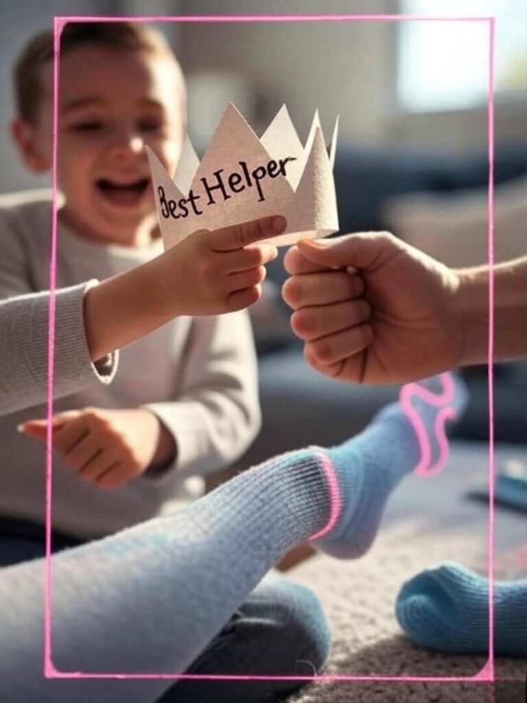 Best Helper Crown: Fist Bump Family Moment