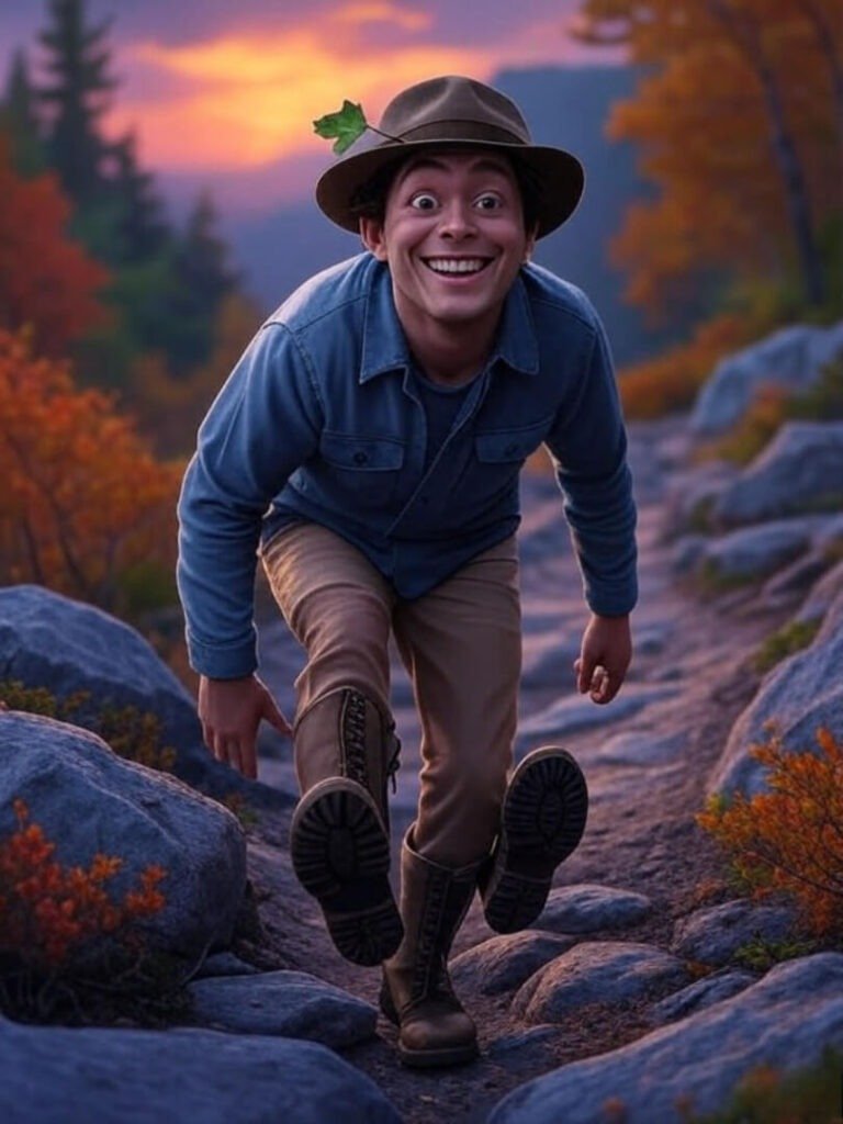 Outdoor Adventures: Tripping Trail, Leafy Hat Grin