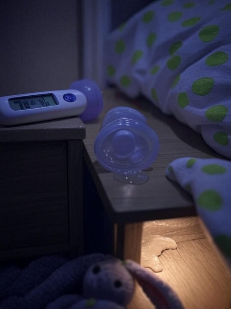 Late-Night Fever Panic: Messy Nightstand Shot