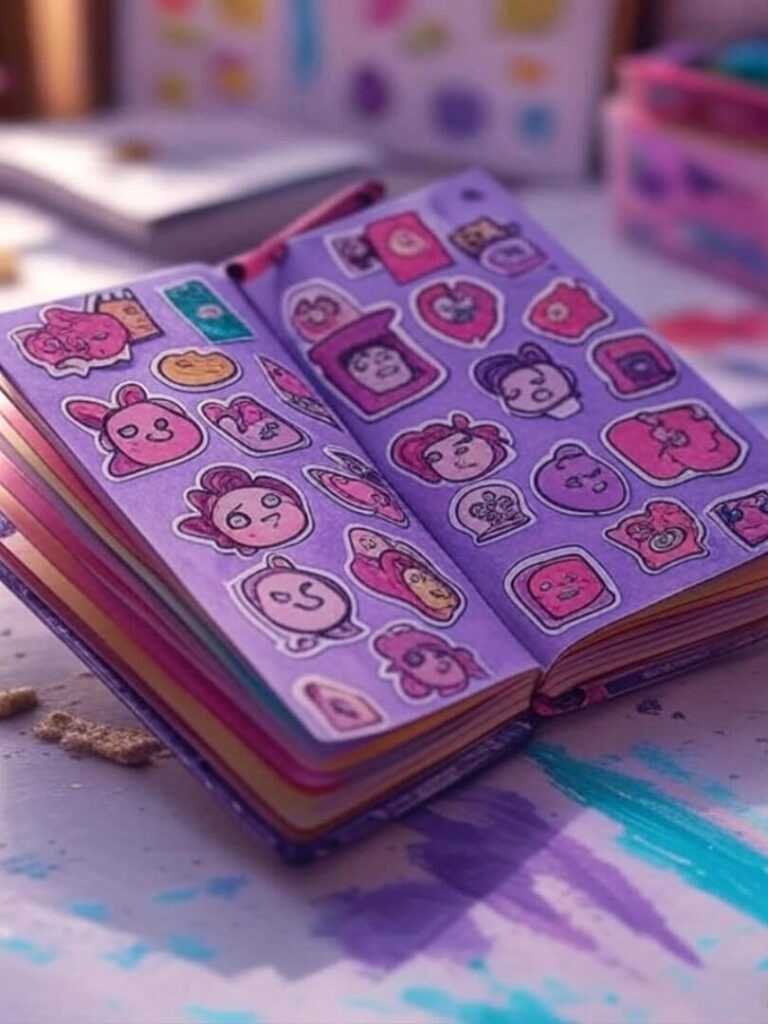 Sticker Mess: Notebook with Oatmeal Chaos