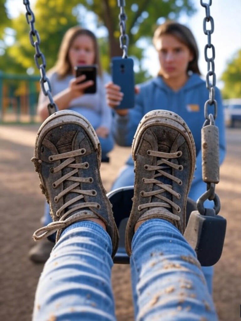 Swing sets and speech panic—my parenting aesthetic.