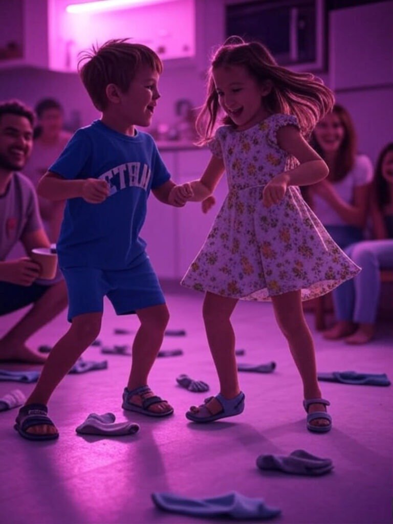 Kitchen Dance Party: Neon Chaos with Kids