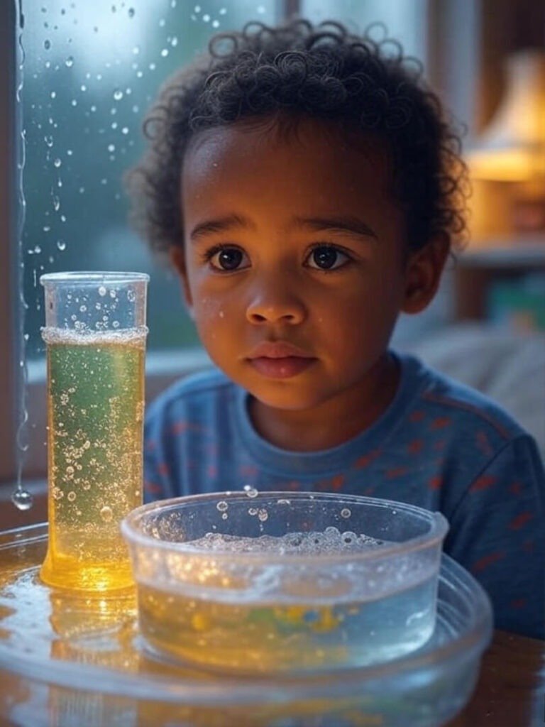 Rainy Window Kid Science Kit Fizzing Experiment