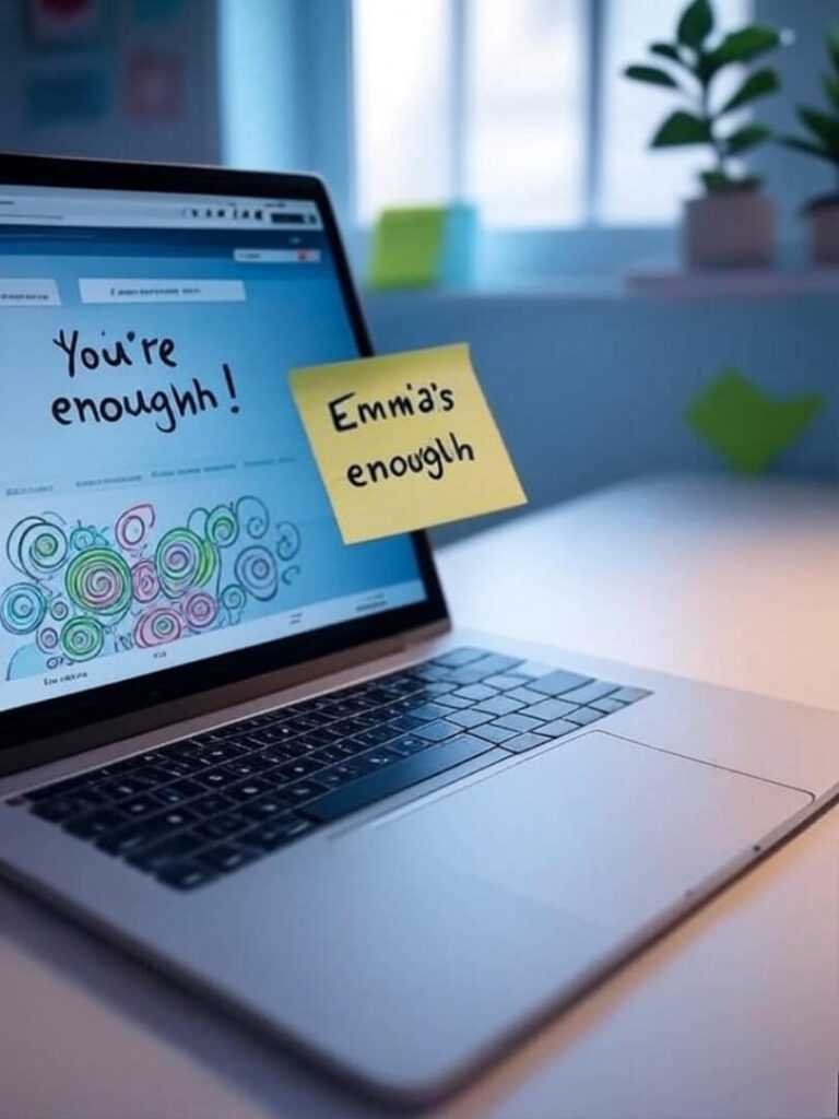 My desk, where I try to sort out this mental health stuff while pretending I’m organized.