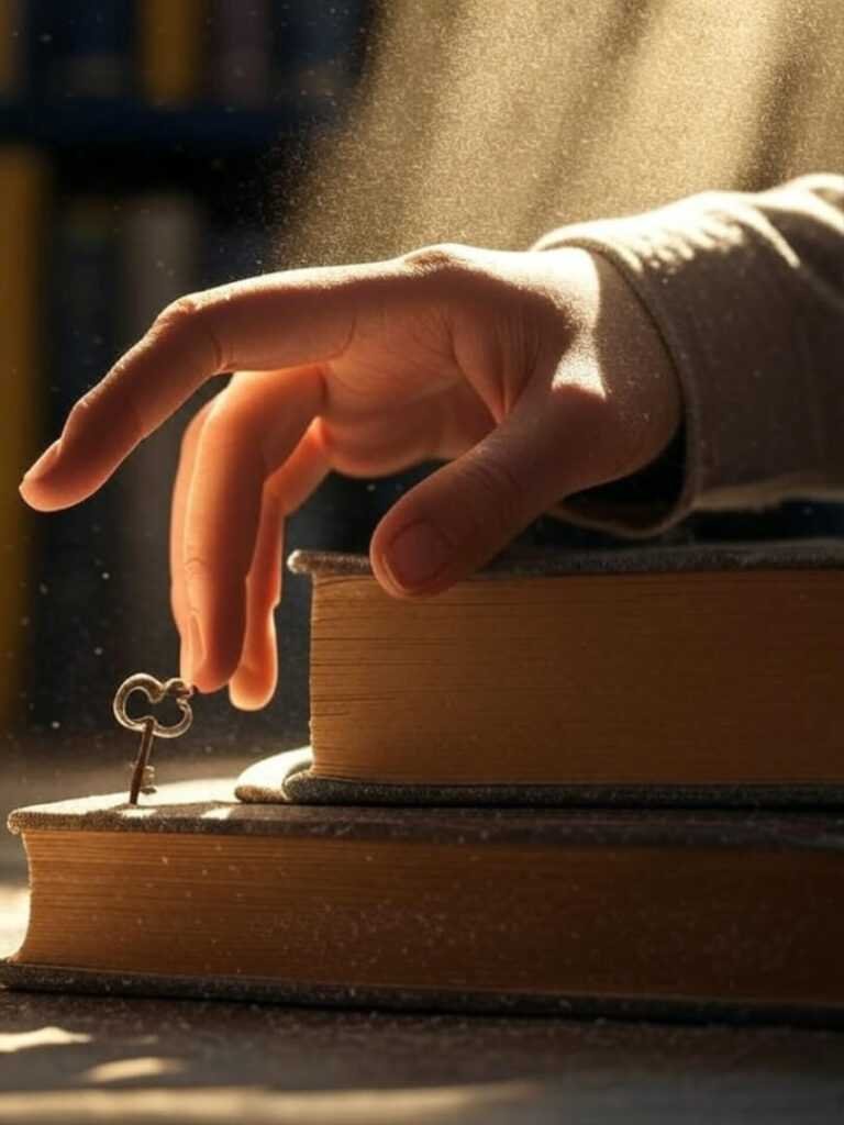 Optimistic Book Touch with Key Bookmark