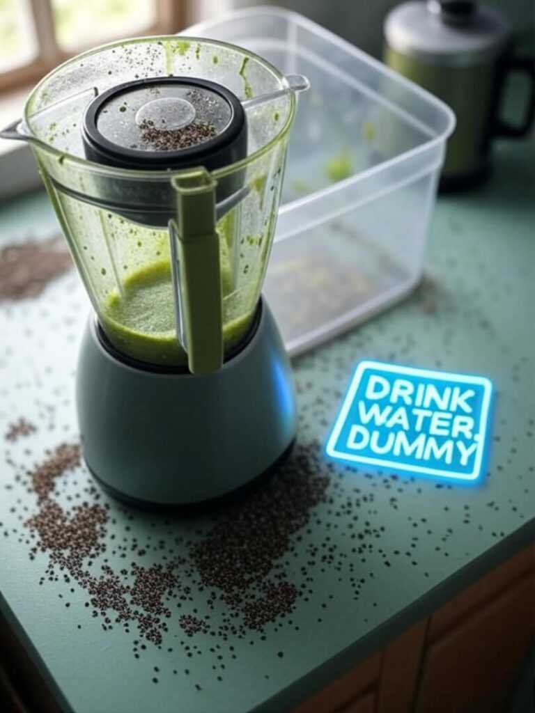 Smoothie Mess: Drink Water, Dummy!