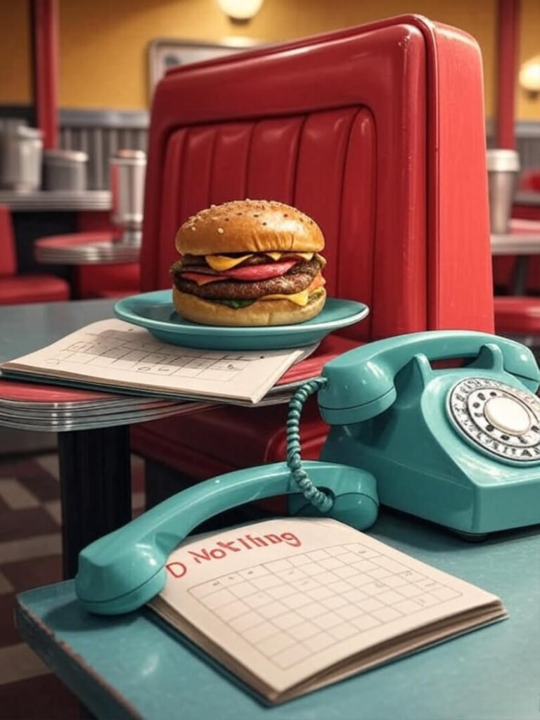 My first win at protecting my time—scheduling ‘nothing’ at a greasy diner.