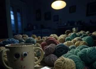 It’s wryly humorous—like, yeah, this is crafting with kids, send help.