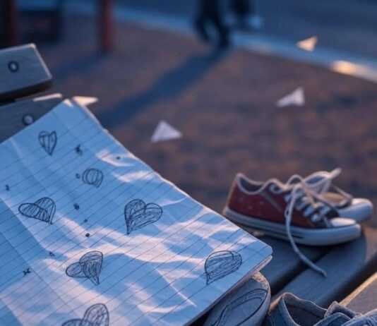 How to Talk to Your Child About Bullying Crumpled Notebook, Sneakers: Bittersweet Playground Scene