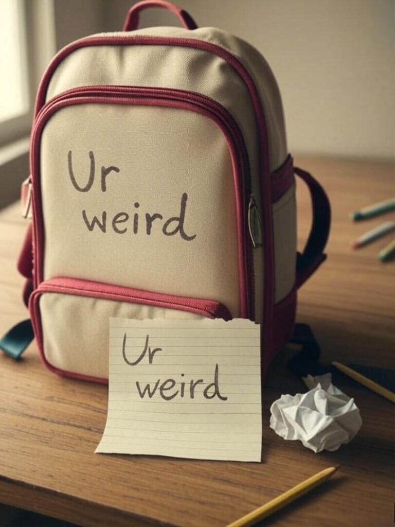 Kid's Backpack Note: Wryly Funny Polaroid