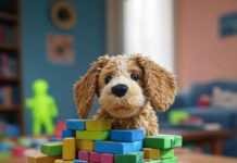 Must-Have Toys for Child Development Chaotic Toy Mess: Blocks, Dog, Puzzle Fun