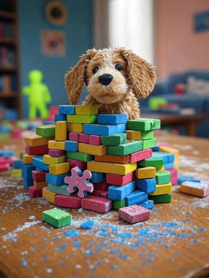 Chaotic Toy Mess: Blocks, Dog, Puzzle Fun Chaotic Toy Mess: Blocks, Dog, Puzzle Fun