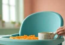 High Chairs Reviewed: Safety and Comfort Combined Teal High Chair Chaos with Carrots and Dinosaur
