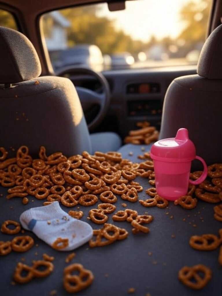 My car’s a disaster, but these time-saving tips for parents save me.