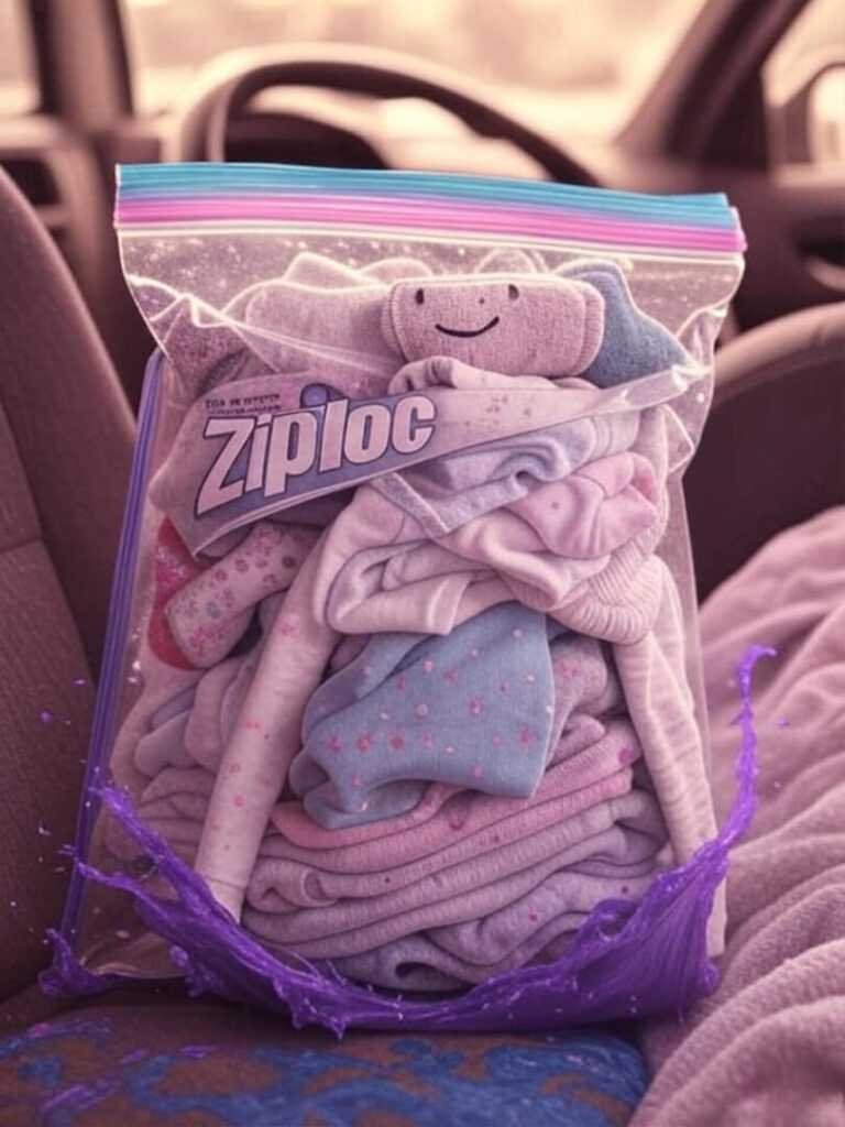 Nostalgic Messy Smiley Baby Clothes Bag